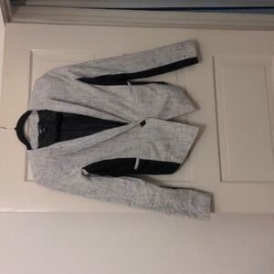 Mossimo blazer black white and silver
